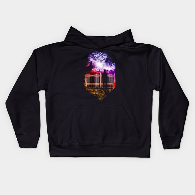 The Gate To Society Kids Hoodie by spacelion